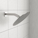 Elegant 6" Shower Arm With Flange, Stainless Steel Construction For Rain Shower Heads