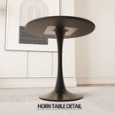 Round Dining Table Set With Tulip Design And 2 Chairs