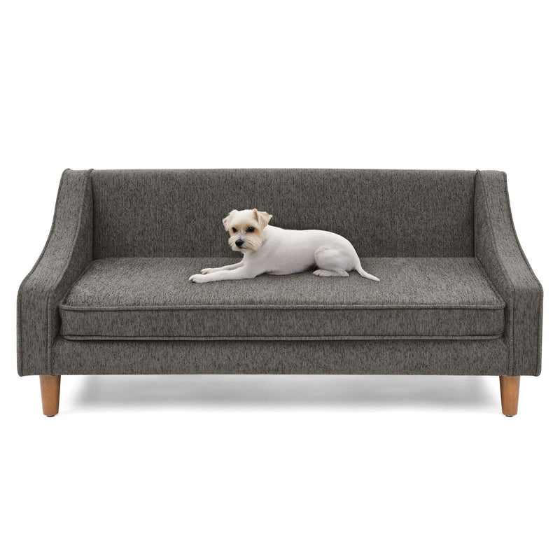 Modern Durable Elevated Dog Sofa Bed With Irregular Armrest Design