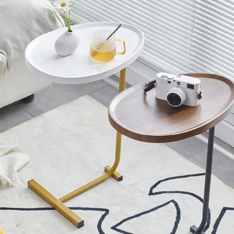 C-Shaped Side Table, Small Sofa Table For Cough, Bedroom