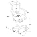 Turk - Upholstered Swivel Dining And Game Chair - Tobacco