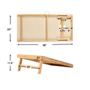 4X2 Ft Large Size Cornhole Board (Set of 2), Outdoor Game Board Set With 8 Bean Bags, Perfect For Lawn, Backyard, Beach, Park - Navy / Red / Brown