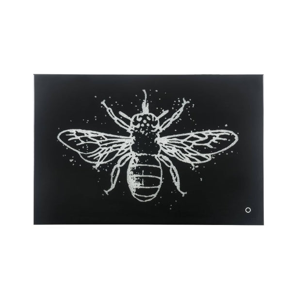 Talisha - Wall Art With LED - Smoky Glass & Faux Crystal