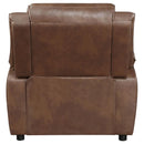 Ellington - Upholstered Padded Arm Accent Chair - Dark Brown