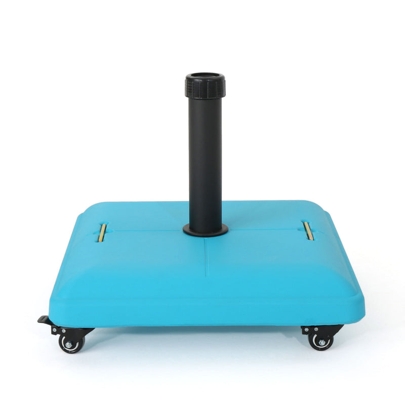 Wheelie - Stylish Square Umbrella Base With Stainless Steel Pole Handle