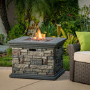 Fire Pit With Lightweight Concrete And Steel Frame