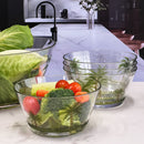 Palm Tree Acrylic Serving Bowls, Unbreakable Large Plastic Bowls