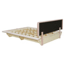 Upholstered Floating Hydrualic Platform Bed With LED Light And USB Port