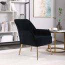 Modern Mid-Century Chair Tufted Sherpa Armchair For Living Room Bedroom Office