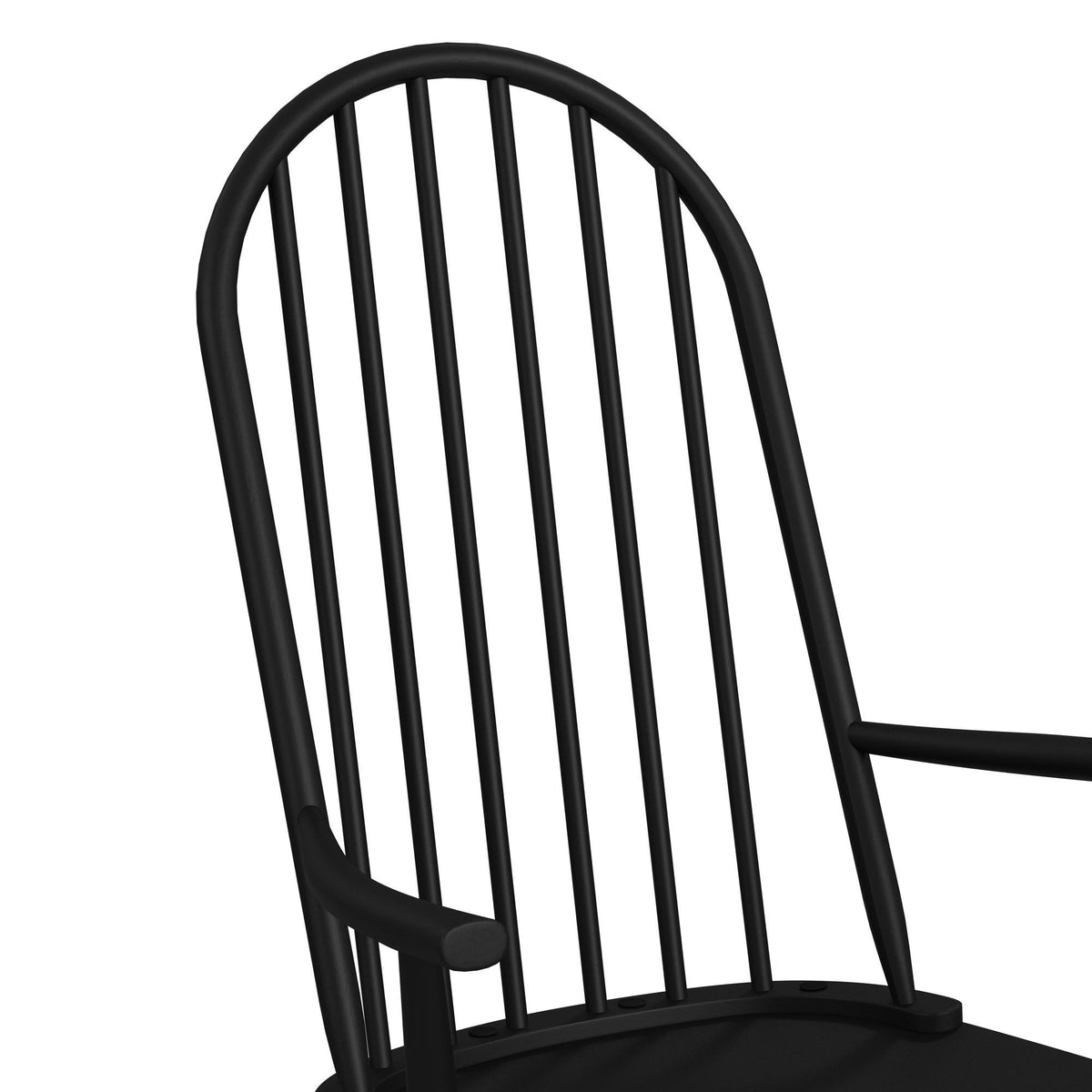 Heritage Rocking Chair in Black by Elements International, view 8