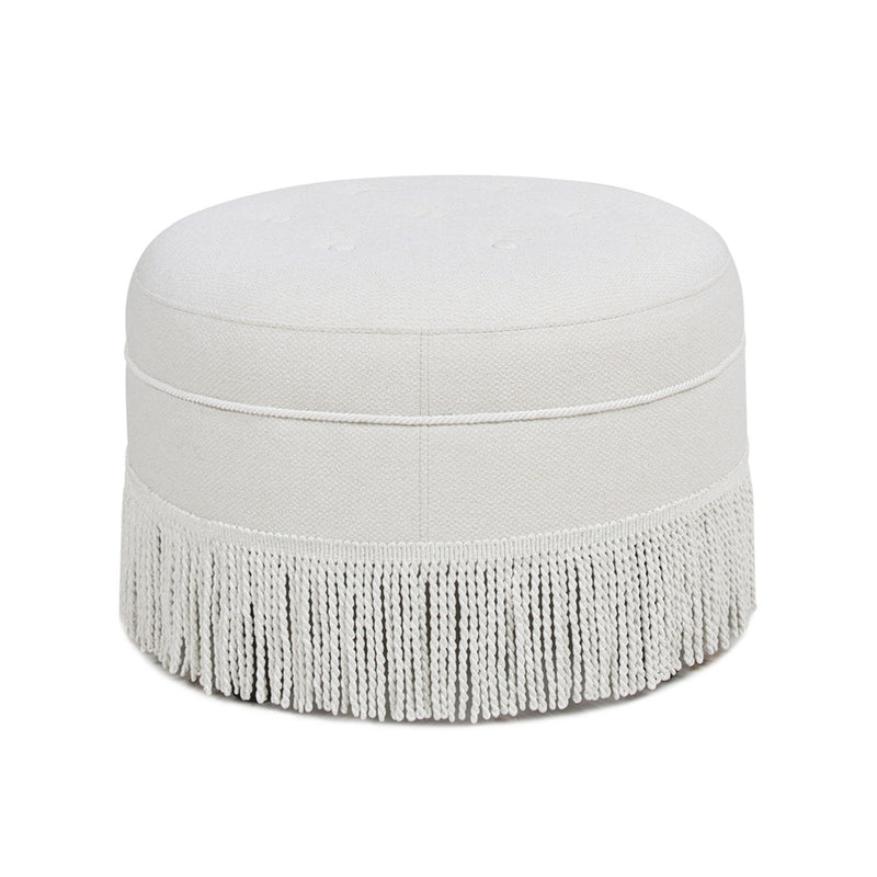 Yolanda - Round Upholstered Accent Ottoman