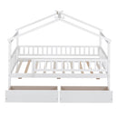 House Bed With 2 Drawers