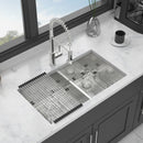 Modern Double Bowl Undermount Kitchen Sink 50 / 50 Design Stainless Steel