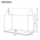 Metal House Shape Platform Bed, twin