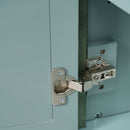 Bathroom Vanity With Rectangle Sink, Tip Out Tray - Antique Blue Green