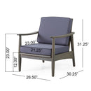 Emmry - Outdoor Acacia Wood Club Chair