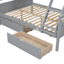 Bunk Bed With Ladder And Safety Guardrail