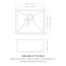 Modern Undermount Stainless Steel Kitchen Sink 16 Gauge, Deep Single Bowl