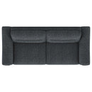 Nolan - Upholstered Sloped Track Arm Sofa - Charcoal