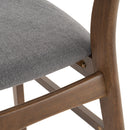 Elegant Fabric Dining Chair With Cushioned Seat