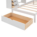 Bunk Bed With Desk, Drawers And Shelves