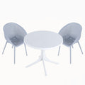 Modern Lounge Chair Set With Round Table