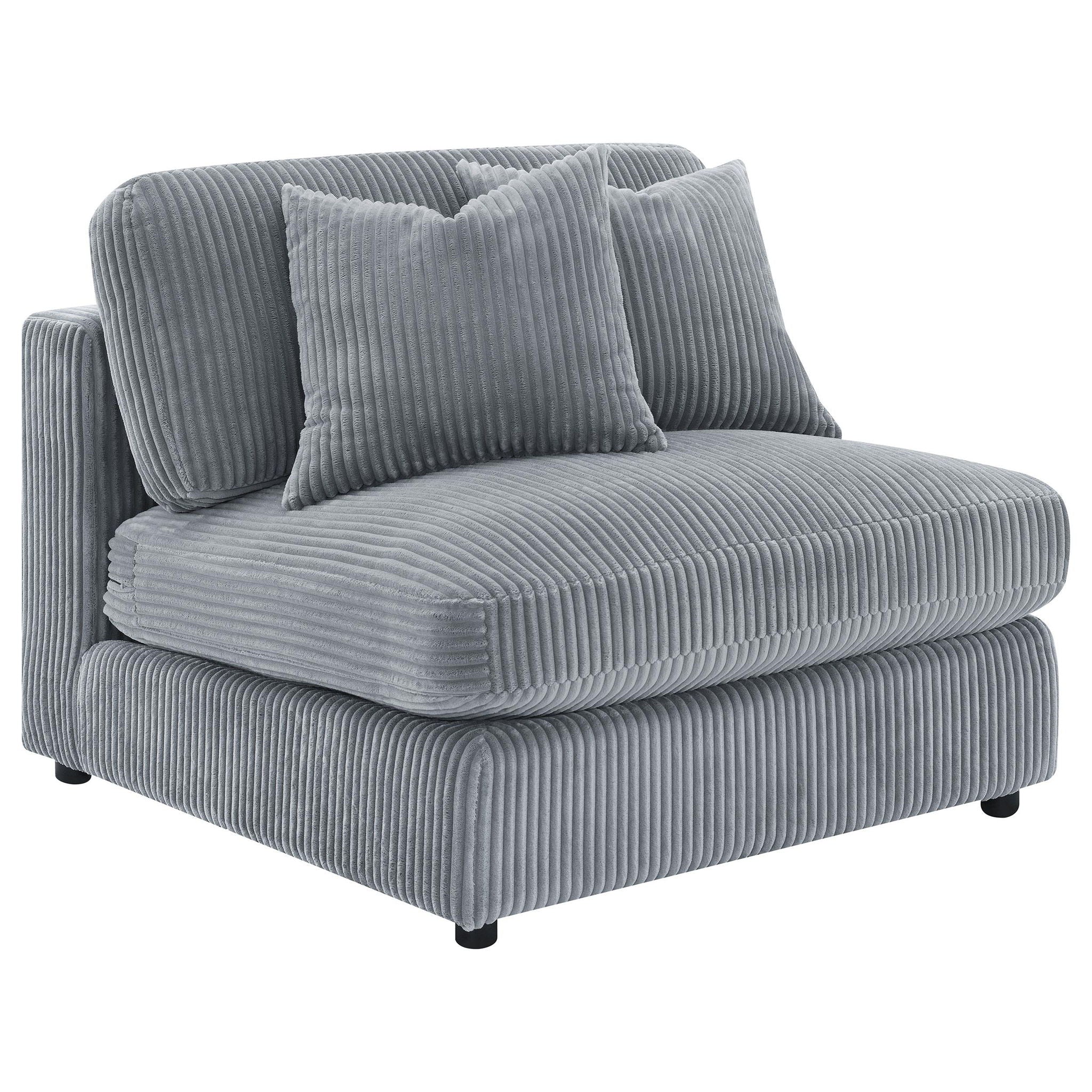 Blaine Upholstered Armless Chair Fog - Atlantic Fine Furniture Melbourne FL
