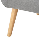 Club Chair With Rubberwood Legs