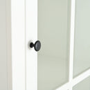 Retro Style Hutch Cabinet With Glass Door, China Cabinet For Home