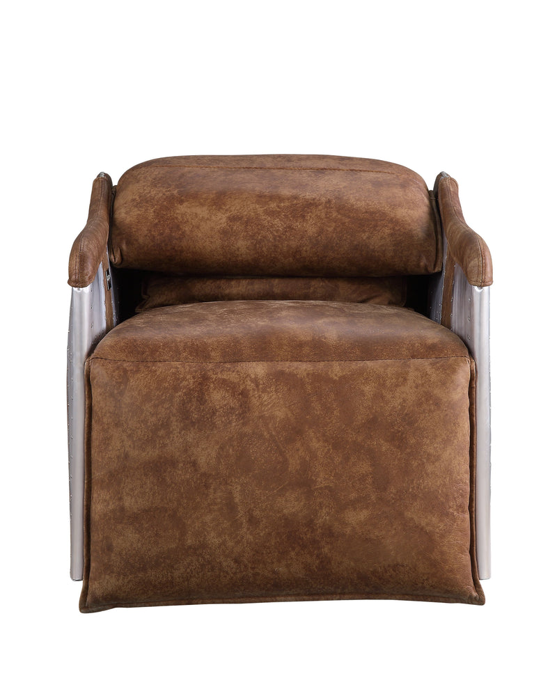 Qalurne - Power Motion Recliner With Swivel - Two Tone Mocha