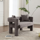 Modern Chenille Loveseat Sofa, Comfy Upholstered 2 Seater