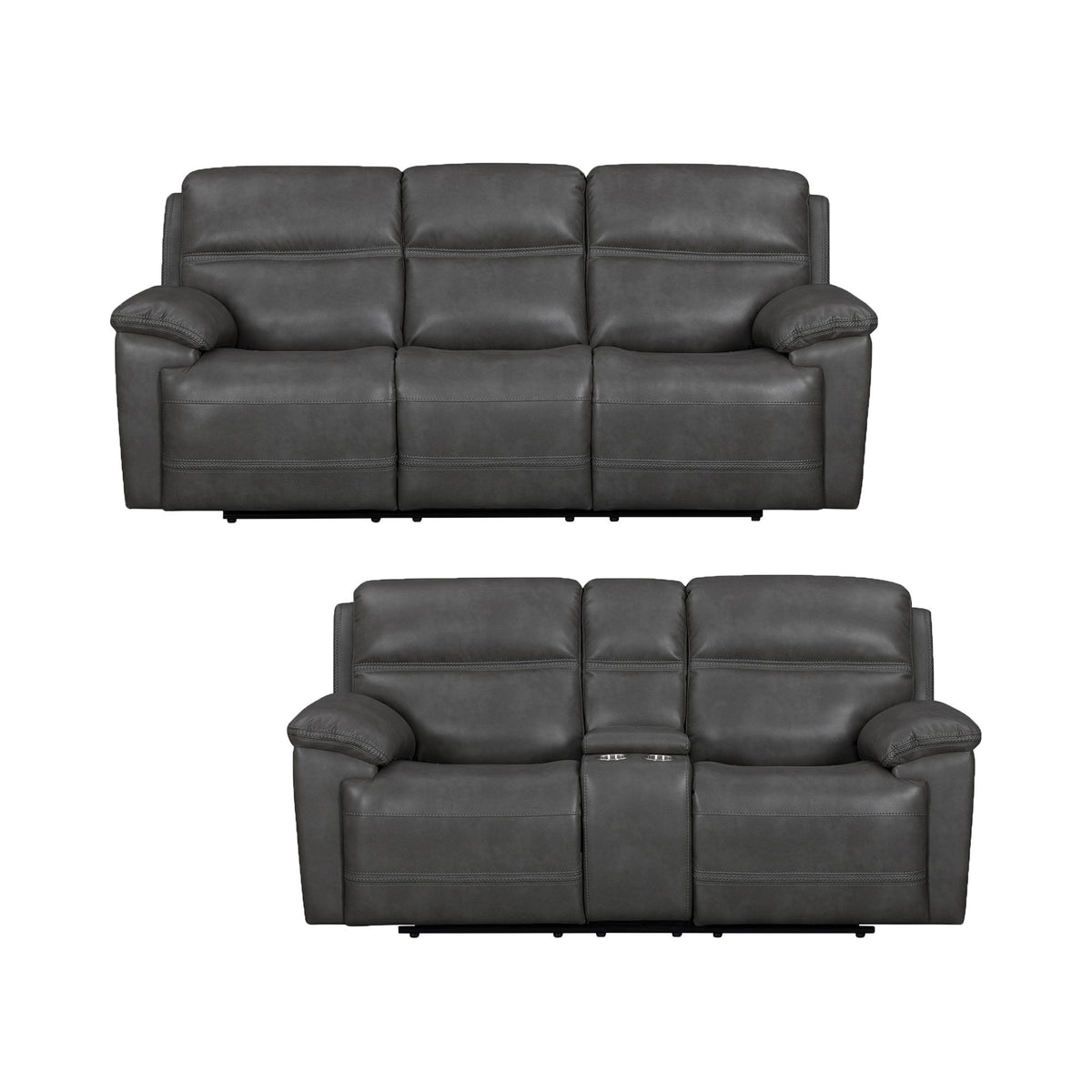 Camaro Sofa Set in Dark Gray by Elements International, view 2