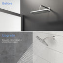 Elegant 6" Shower Arm With Flange, Stainless Steel Construction For Rain Shower Heads