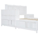 Platform Bed With Multi Functional Storage Space, Nightstand, 2 Drawers, USB Ports And Desk