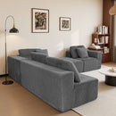 Modular U-Shaped Sectional Sofa With Reversible Design