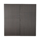 Outdoor Square Rattan Wicker Dining Table - Brown