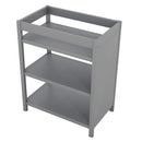 Convertible Crib/Full Size Bed with Changing Table, Gray