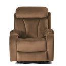 Lift Chair Recliner Power Remote Control Recliner Sofa Relax Soft Chair Anti - Skid Australia Cashmere Fabric Furniture Living Room - Brown