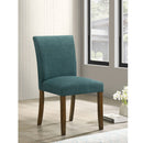 Luxe Upholstered Dining Side Chairs With Gently Curved Back (Set of 2)