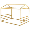 Metal House Shape Platform Bed