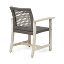 Outdoor Dining Chair Acacia Wood Frame (Set of 2)
