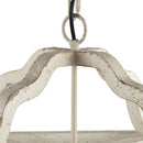 4 Light Wood Chandelier, Hanging Light Fixture With Adjustable Chain For Kitchen, Bulb Not Included - Cream White