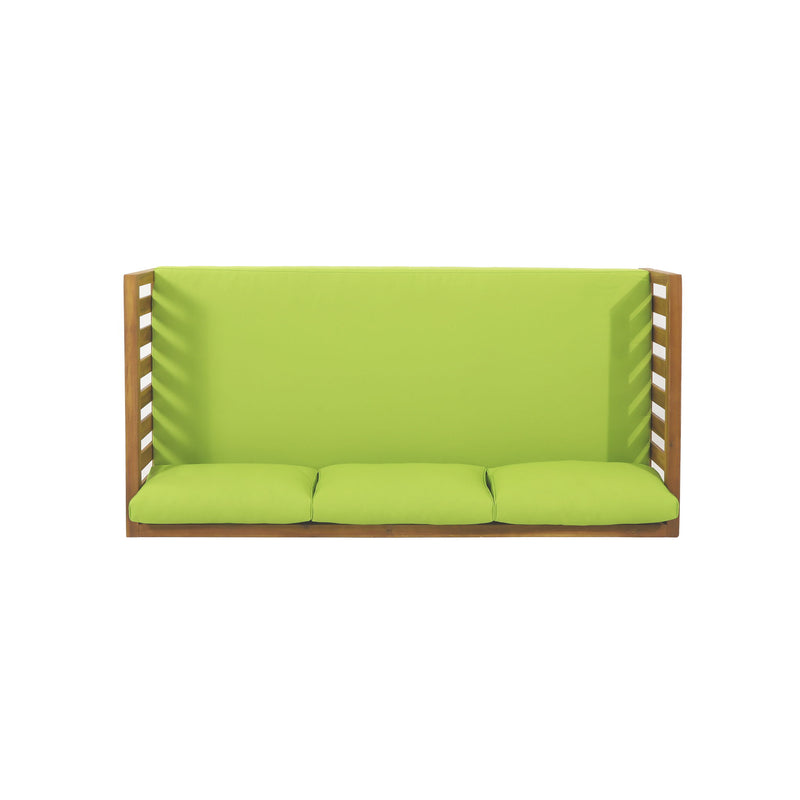 Claremont - 3 Seater Daybed Teak Acacia Wood Water Resistant Cushions