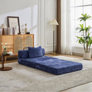 Convertible Floor Sofa Bed With Fixed Shape Frame For Living Room