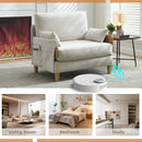 Mid Century Modern Foldable Sofa Bed, 3 In 1 Convertible Sleeper With 3 Pillows