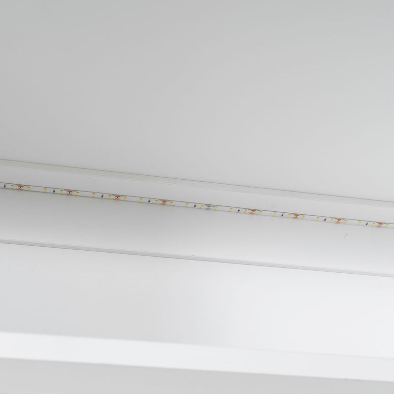 Murphy Cabinet Bed With Folding Sofa, Built In Storage Shelves And LED Light