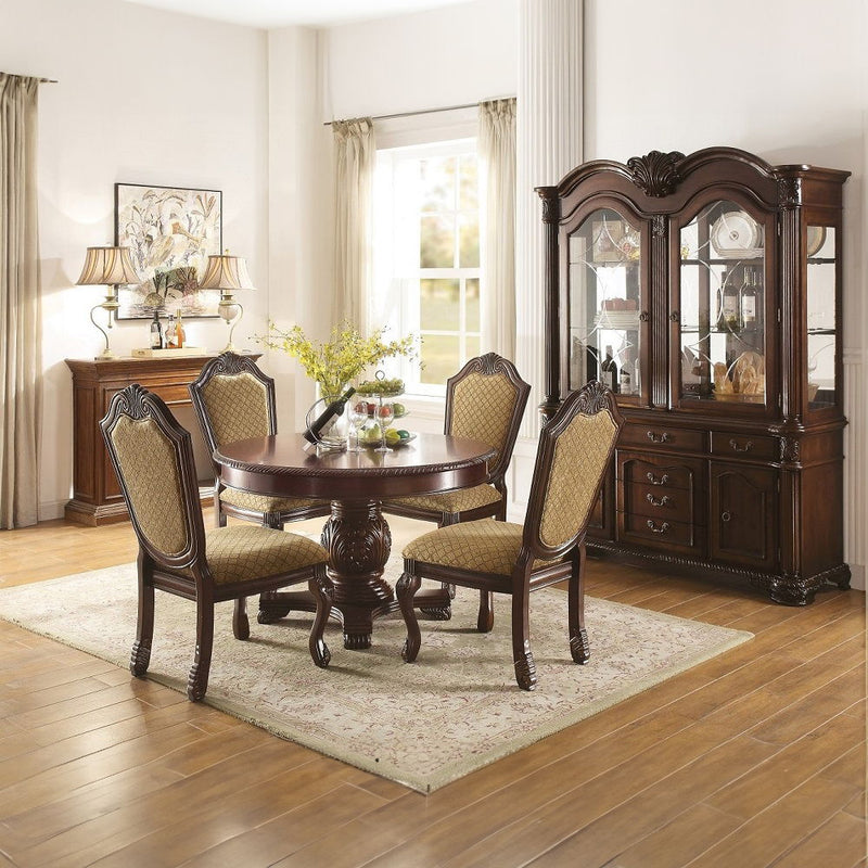 Chateau De Ville - Side Chair (Set of 2) - Fabric & Espresso