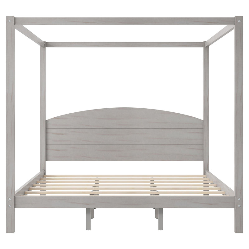 anopy Platform Bed With Headboard And Support Legs