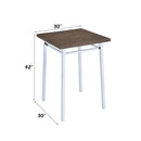 Nadie - Bar Table - Oak & Chrome - Atlantic Fine Furniture Inc