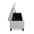 Glouster - Storage Ottoman - Light Gray
